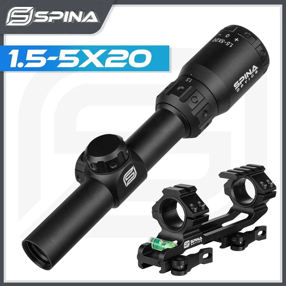 

Оптика Spina Optics, тактический охотничий прицел 1,5-5x20, оптический прицел MOAL, оптический прицел для винтовки страйкбольной, оптический прицел для страйкбольной винтовки