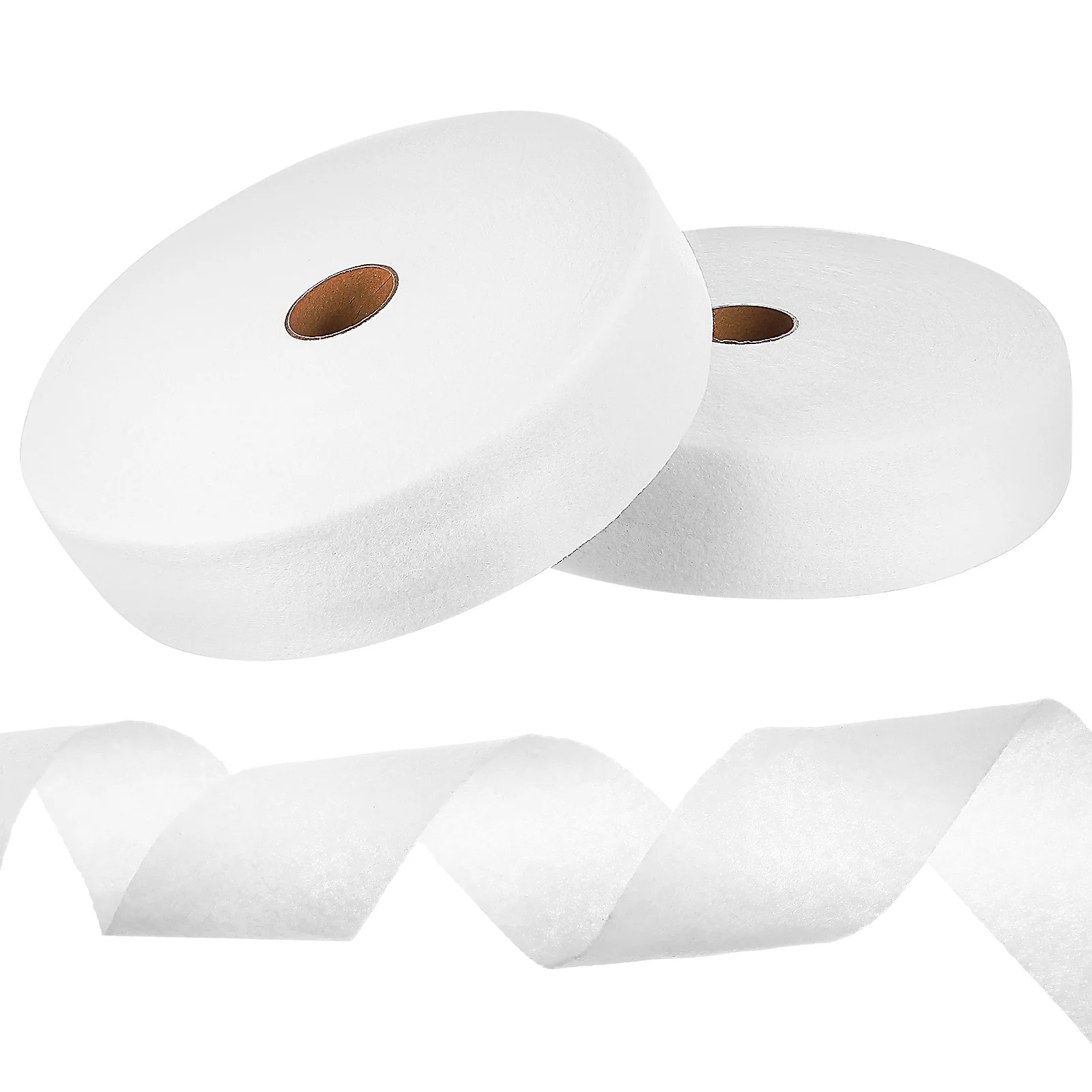 

2 Rolls Non-woven Cotton Batting Strips for Quilting Nonwoven Blend Sewing Indoor Pillow Upholstery Fabric Tape Cushion