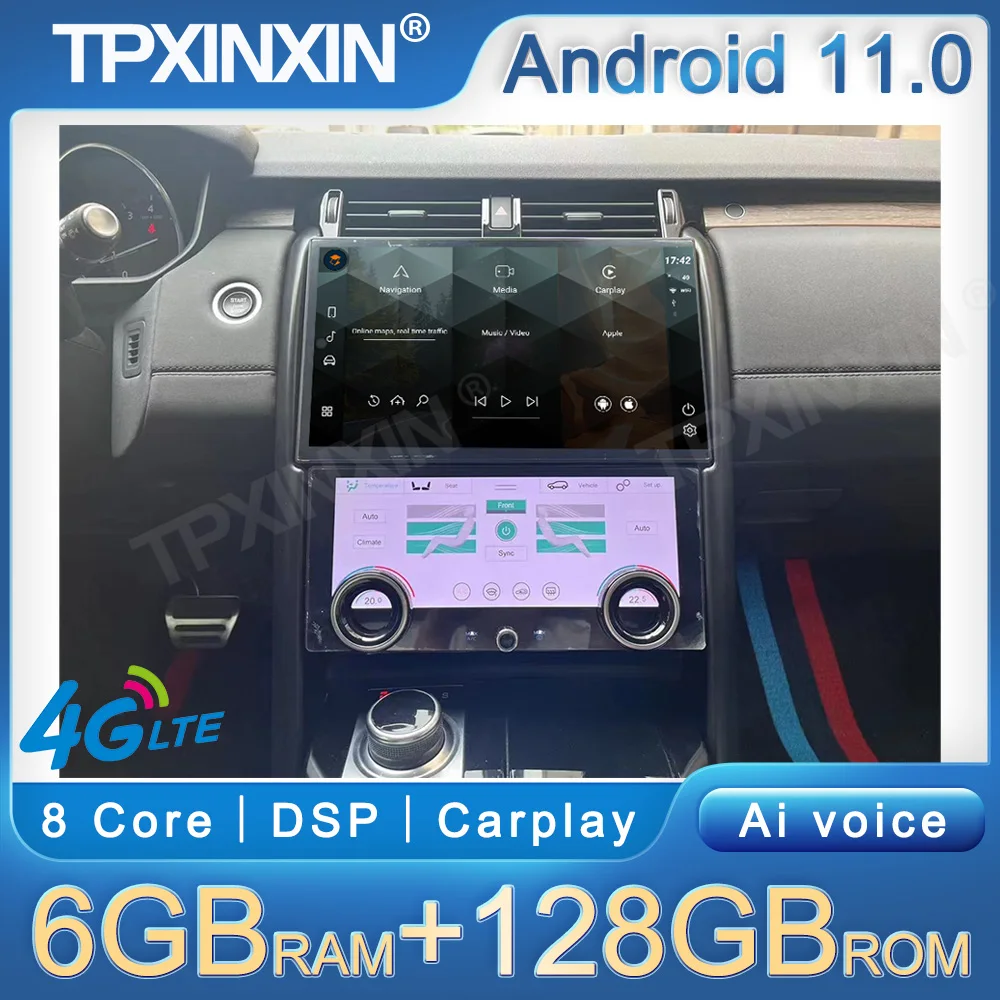 

Android11 13.3inch For Langrover Discovery 5 Car Radio Carplay Multimedia Android Stereo Head Unit GPS Navigation