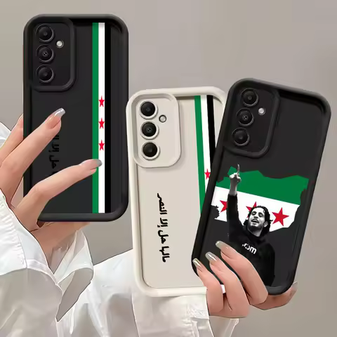 S-Syrian F-Flag Phone Case for Samsung Galaxy A54 A24 A53 A16 A52s A22 A52 A73 A51 A13 A35 A34 A55 ShockProof Cover