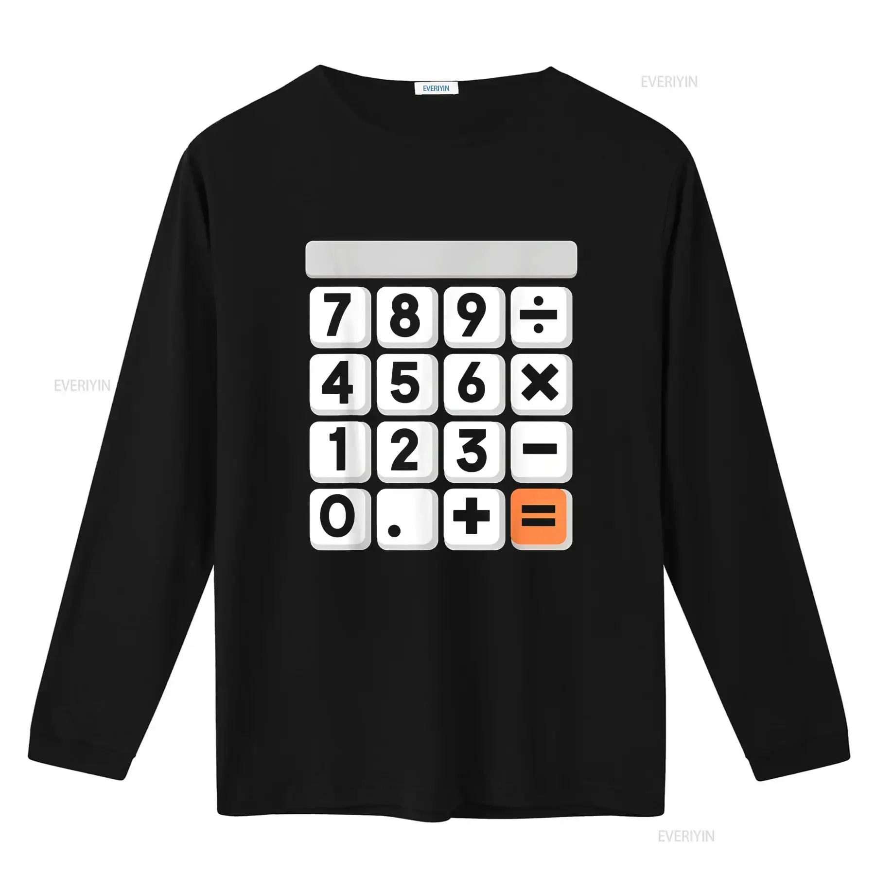 تي شيرت Easy Halloween لآلة الآلة الحاسبة لمدرس الرياضيات، تي شيرت عتيق برسومات مغسولة للجنسين، قميص أنيق للارتداء اليومي الناعم