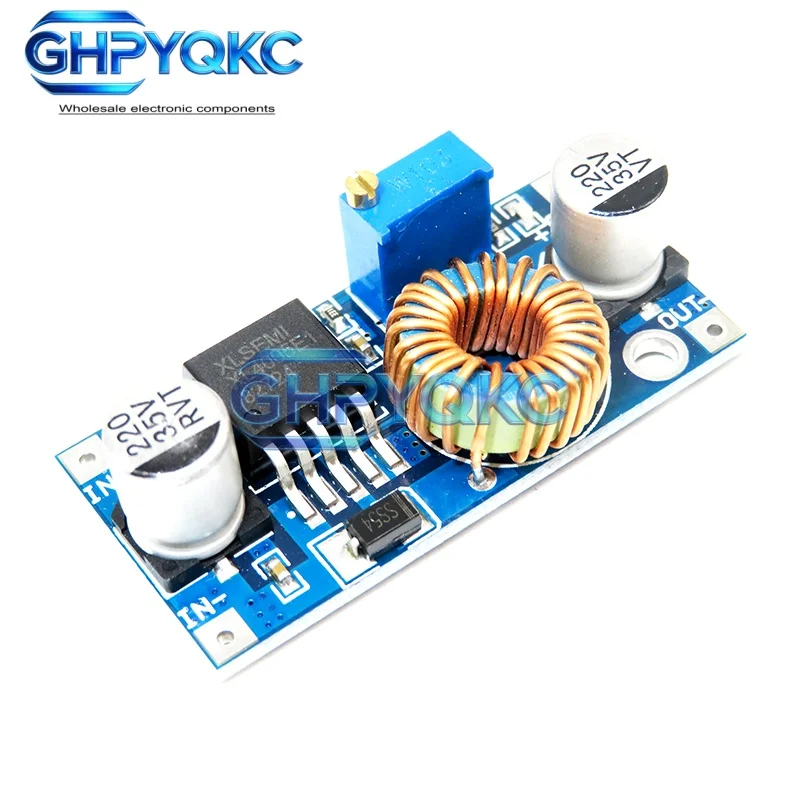 GHPYQKC XL4005 DSN5000 Beyond LM2596 DC-DC adjustable step-down 5A 75W power Supply module Large current Large power