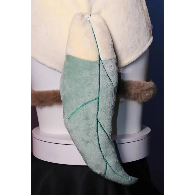 Kostium Cosplay Anime Leafeon 2025 Damski Pluszowy Kombinezon z Kapturem Skarpetki Strój Króliczka Słodka Kreskówkowa Piżama Flanelowa Sexy