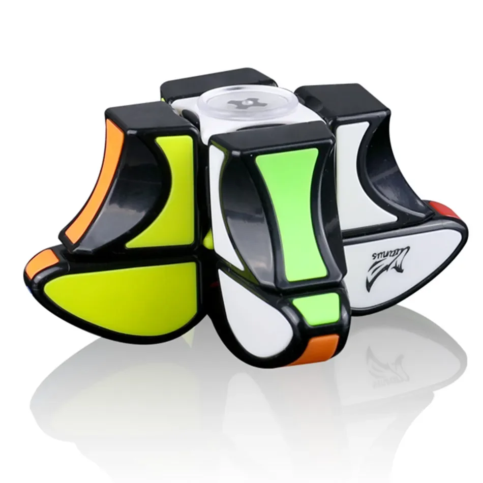 Qiyi 1by3x3 Mofangge Magic Cube Windmill S รุ่นอัพเกรด Spinner ปริศนา Speedcube ปลายนิ้ว Gyro Twist Anti-ความเครียดของเล่นของขวัญ