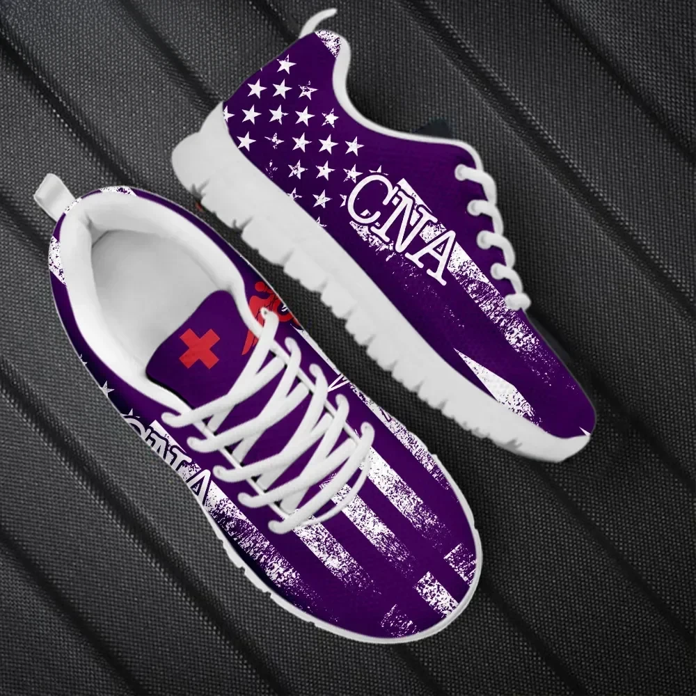 

Custom Made Fashion Canada Flag Design Mesh Sneakers for Women Comfort Casual Flats EMT Pattern Ladies Running Shoes Zapatillas