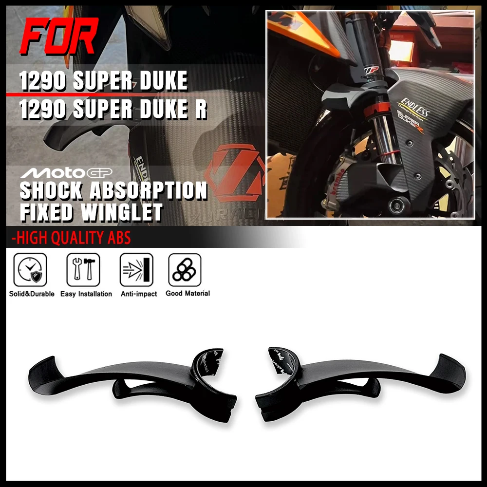 

For 1290 SUPER DUKE / R 2020 2021 2022 2023 2024 Motorcycle Shock Absorption Fixed Winglet Decorative spoiler wing Accessories