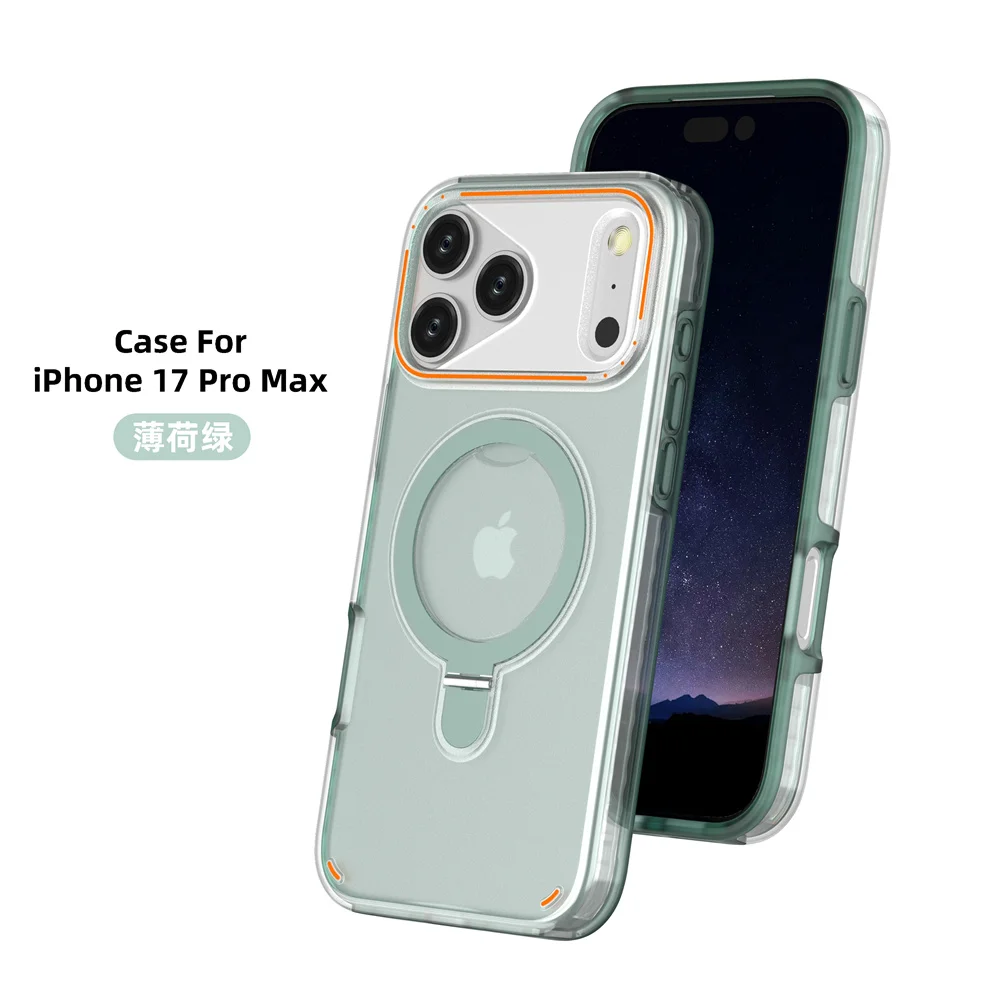 Luxuriöse Magnet-Faltbare Doppelschicht-Handyhülle für iPhone 18 17 16 15 14 13 12 Pro Max 11 Stoßfeste Schutzhülle – Detail 11