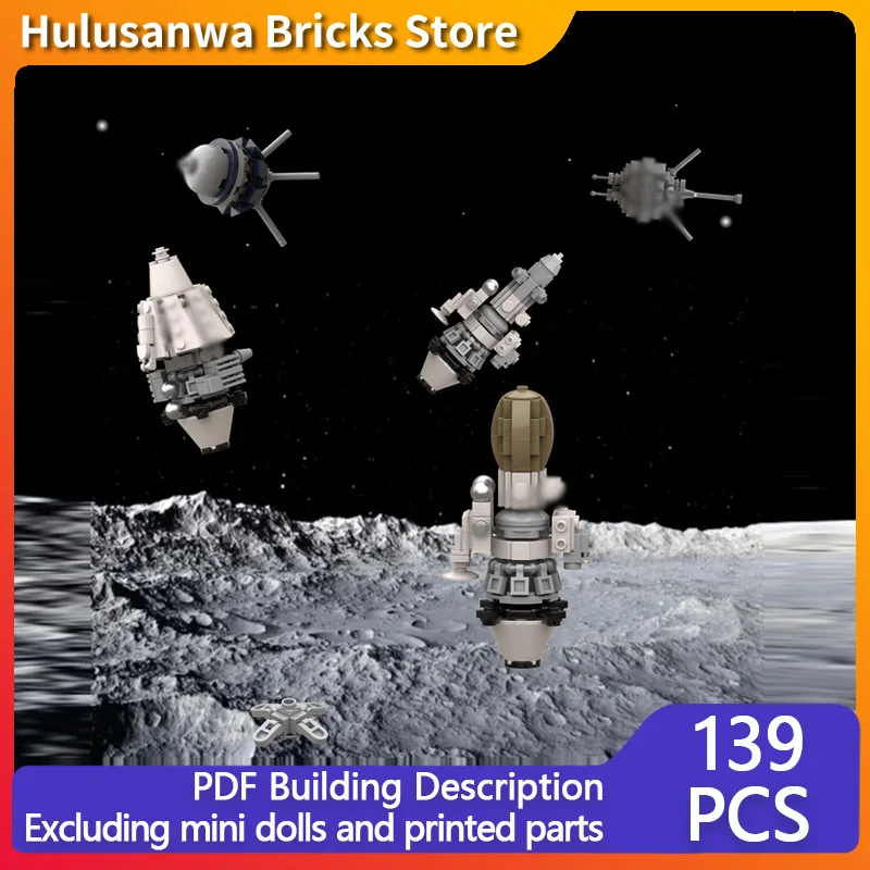 

Конструктор MOC: Модели космических лунных зондов и военной техники. Модульные технологичные подарки. Набор для сборки детских игрушек.