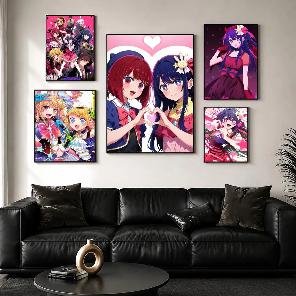 Anime O-Oshi No Ko Hoshino Ai Poster Perfect Sticker Self Adhesive for Office Home Theater Wall Art Decor Fancy Gift