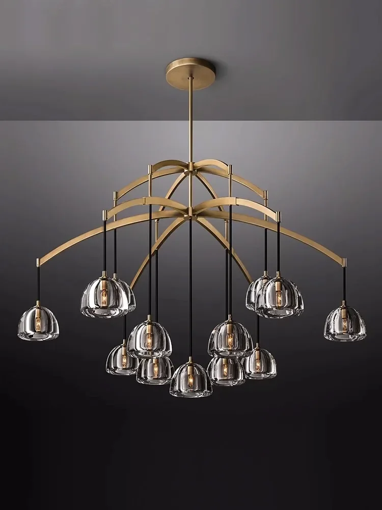 

Nordic Glass Ceiling Chandelier G9 for Dining Living Room Center Table Bedroom Pendant Lights Home Decor Indoor Lighting Fixture