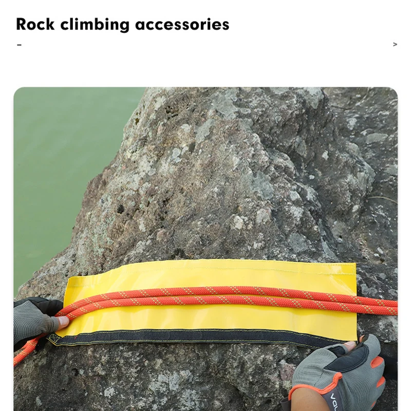 Double Rope Protection Sleeve For Outdoor Climbing, Mountaineering, And High-Altitude Work - PVC Wear-Resistant Rope Gear