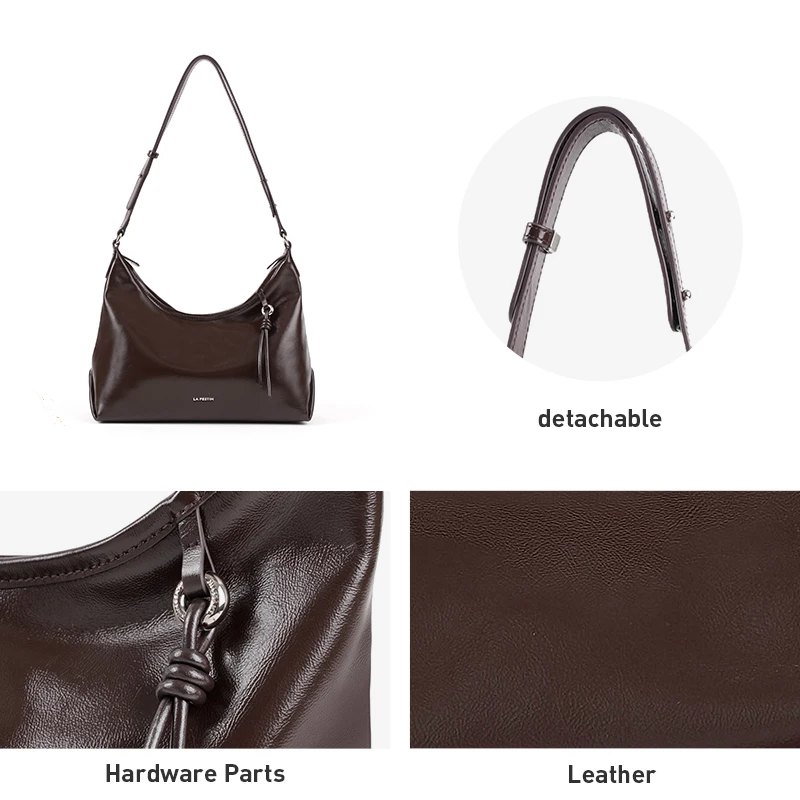 LA FESTIN Original Brand Designer Bag Shoulder Crossbody Bag Fashion Women Bag Retro Female Bag High Quality Bag Leather Bag