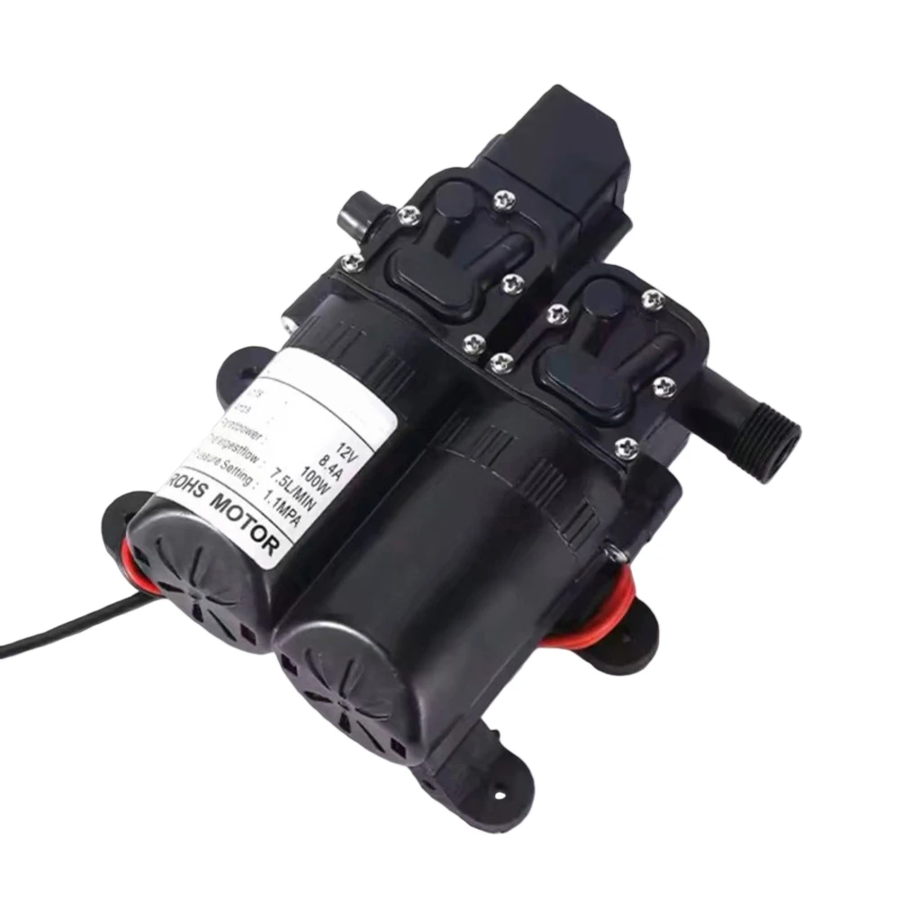 High Pressure Diaphragm Water Pump DC 12V Intelligent Reflux Water Pump Self Priming Pump For Caravan Boat Agricultural