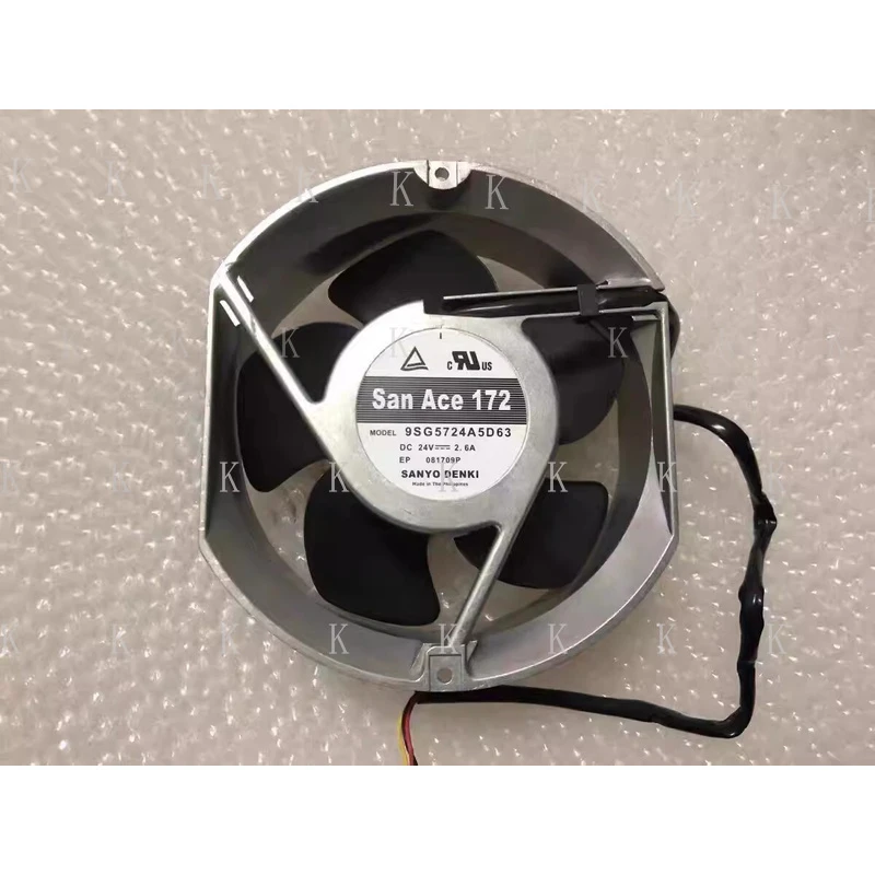C  FOR Sanyo 9SG5724A5D63 DC24V 2.6A 3-Wire Inverter Cooling Fan