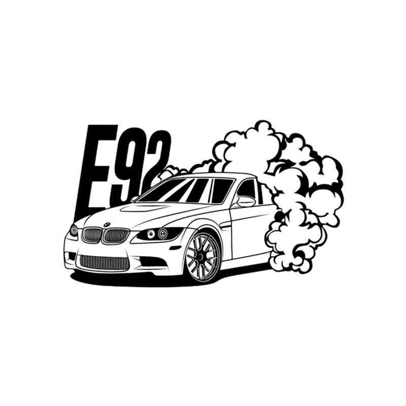 My Rule My life for BMW E92 sports carCar Sticker Decal Anime Cute Car Accessories Decoration Pegatinas Para Coche