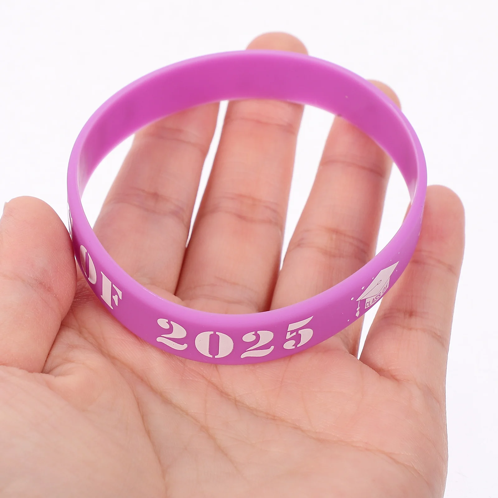 25 Pcs Graduation Party Wristbands School Supplies Silicone Bracelets Themed for