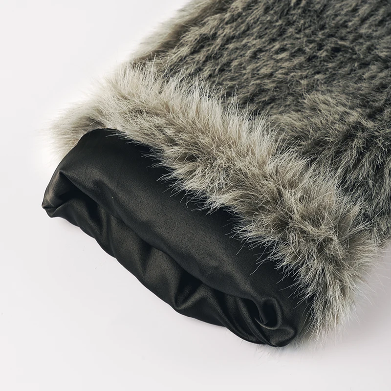 

Autumn Winter Women's Fur Coat New Turn-Down Collar Long Sleeves Open Stitch Fashionable Plush Thickened Warm Fur Jackets