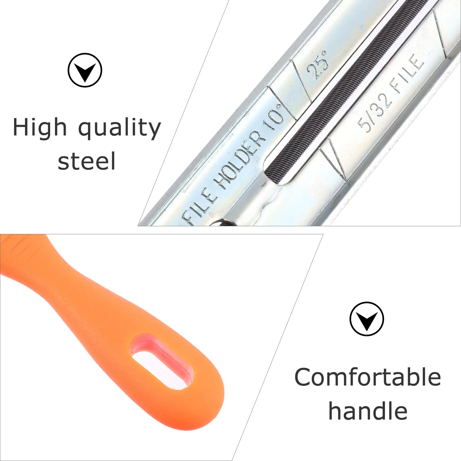 

1Set Chainsaw Sharpeners Kit with Anti-Slip Handle Coarse Cut Teeth Chainsaw File Tool Sharpening Chain Set Wood File