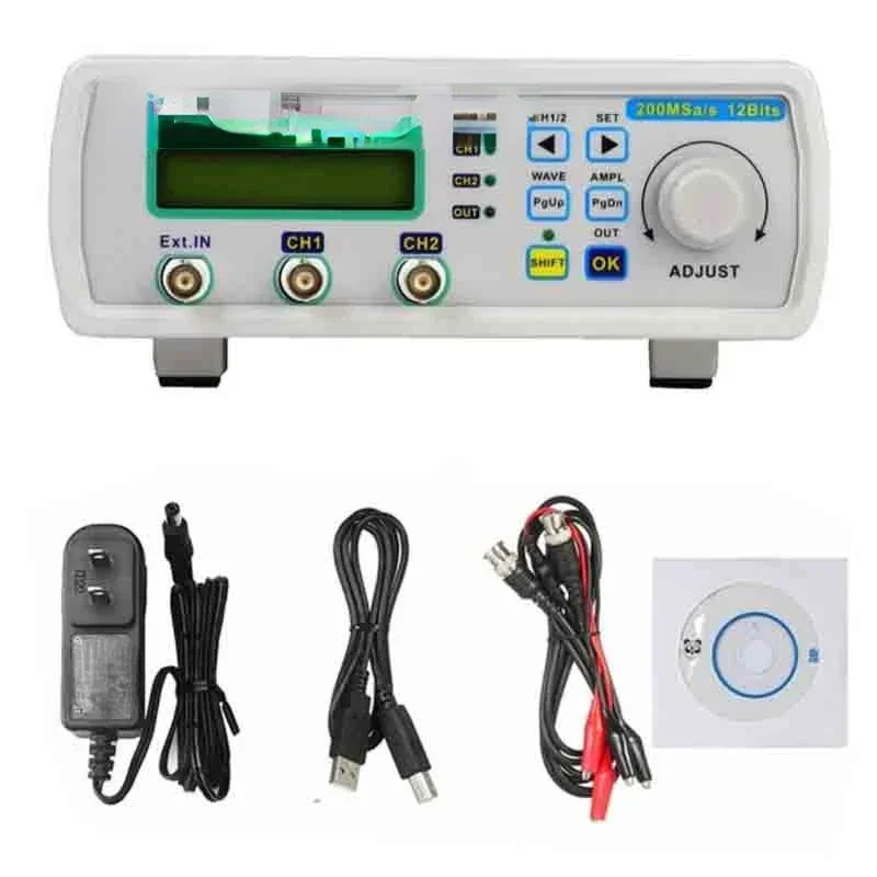 

MHS5200A 6MHz 25MHz Digital DDS Dual-channel Function Signal Generator Sine Wave Arbitrary Waveform Generator Frequency Counter