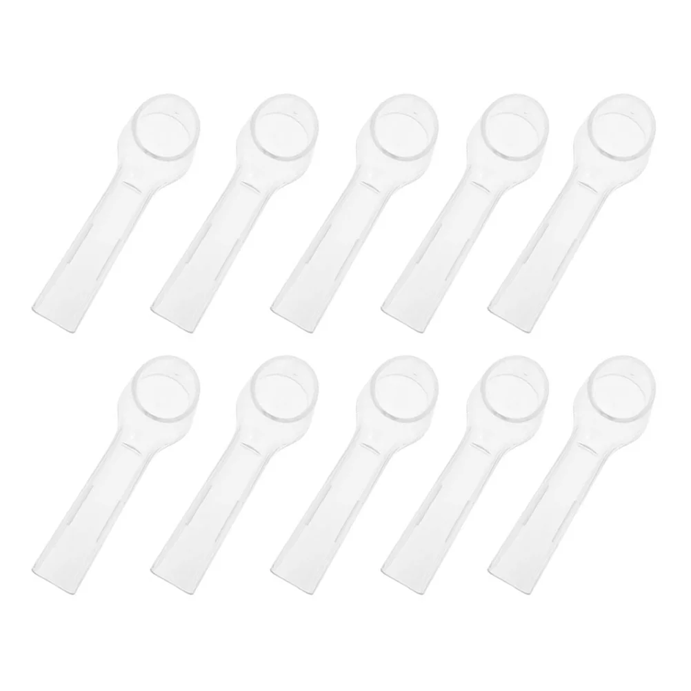 

12 Pcs Toothbrush Cover High Transparency Dust Proof Travel Protective Caps for Electric Toothbrush ABS Material