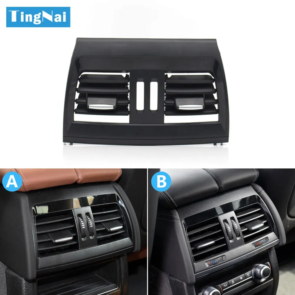 Car Rear Central Console Air Conditioning Ac Vent Outlet Grill Panel Cover For BMW X5 X6 F15 F16 F85 F86 64229252012 64229252013