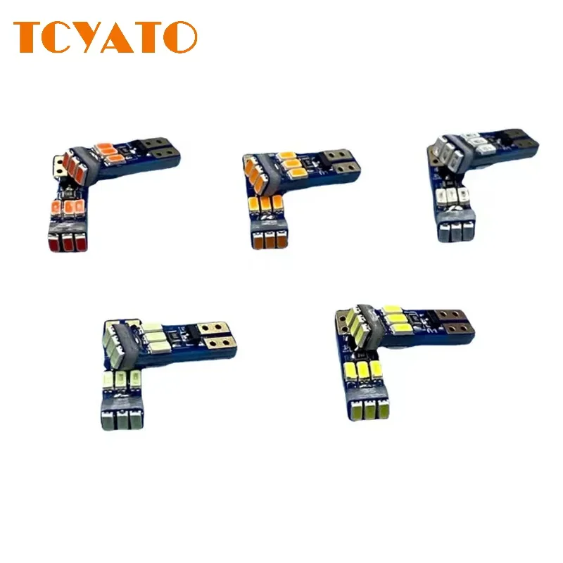 TCYUATO 10PCS T5 Led W3W Meter Bulb Instrument Dash Lights 73 74 17 Car Interior Neo Wedge Dashboard Dash Side Lamp Signal Bulb