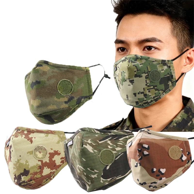 قناع شتوي تكتيكي مموه مخصص، أغطية وجه قابلة للغسل، معدات عسكرية خارجية للرجال، قناع صيد مموه #1
