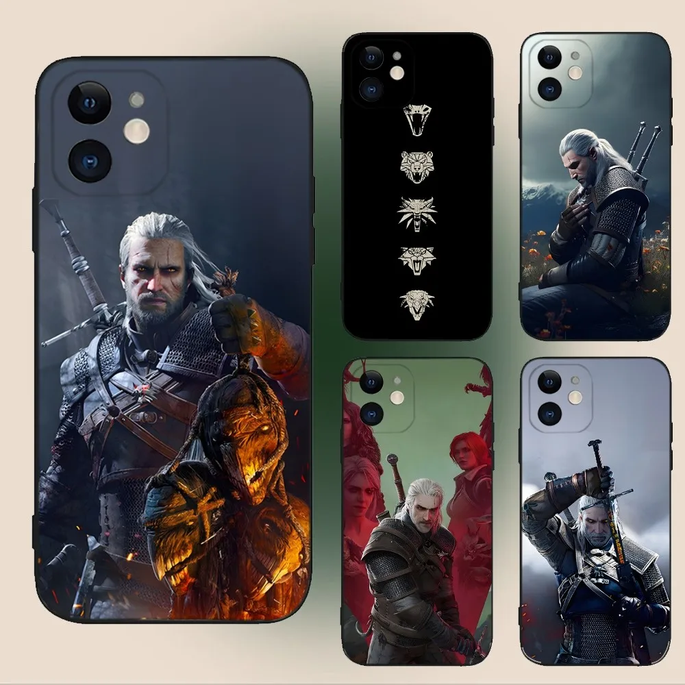 Game W-WitcherS 3  Phone Case For iPhone 15,14,13,12,11,Plus,Pro Max,XS,X,XR,SE,Mini,8,7 Soft Silicone Black Cover