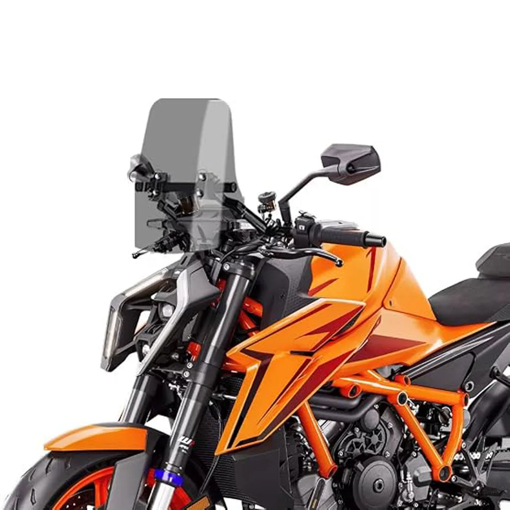 For 1390Super Duke R EVO 990Duke R 2026 Adventure motorcycle front windshield with 12mm navigation bracket tube