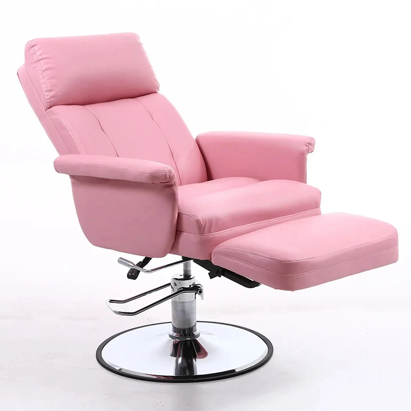 

Hydraulic Lifting Beauty Eyelash Computer Barber Chairs Swivel Hairdressing Chair Pedicure Backrest Cadeira Commercial Furniture