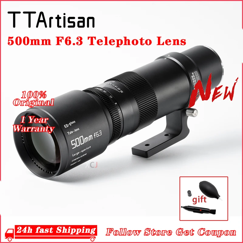 TTArtisan 500mm F6.3 telephoto lens for camera Nikon Z Sony E Canon R RF EOSR Leica L Sigma