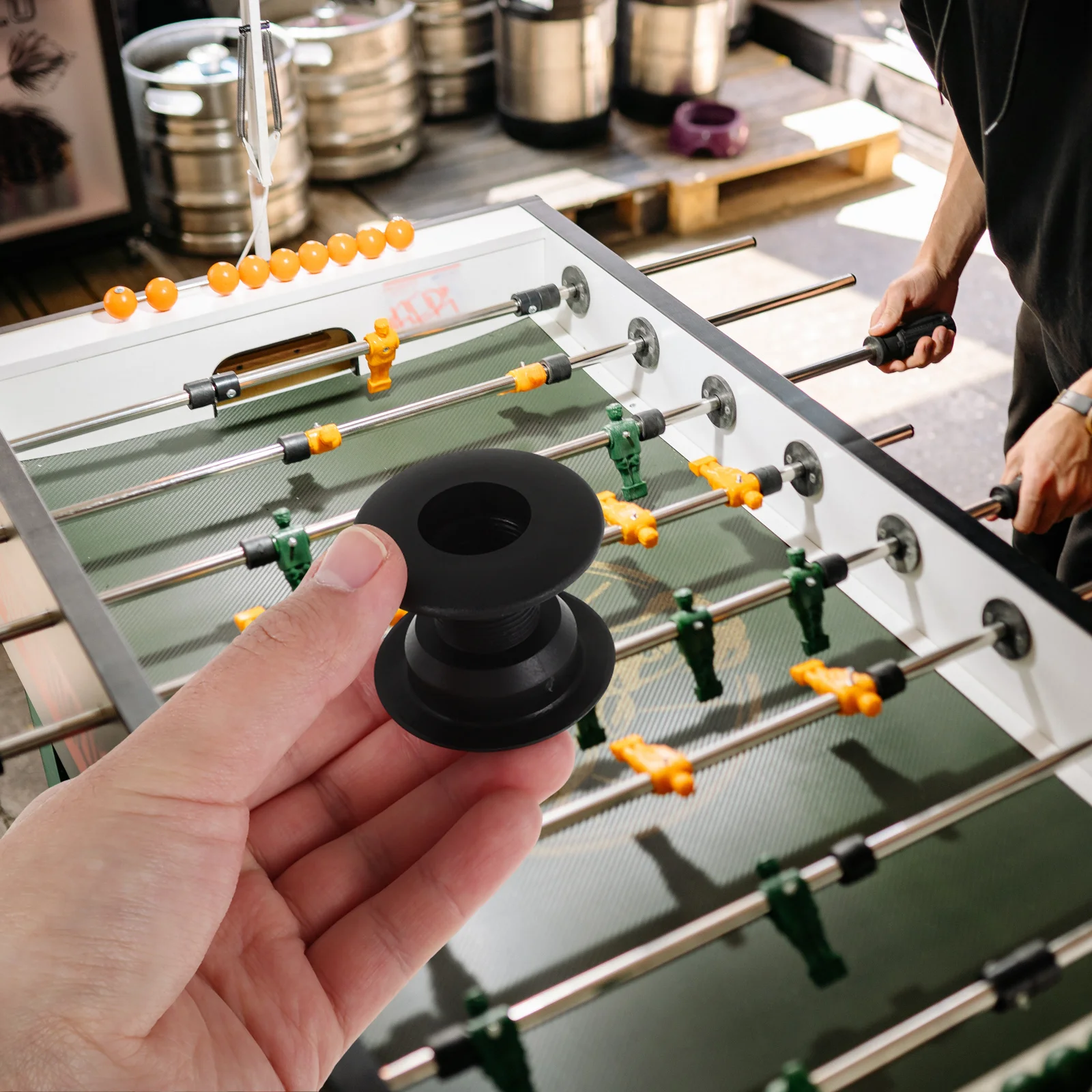 

4pcs Foosball Table Bushings Thickened Plastic Durable Replacement For Table Football Machine Smooth Rod Bearings Universal Fit