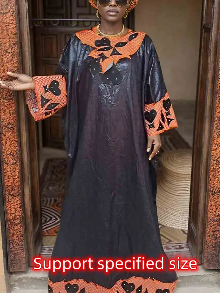 The New 2023 African Party Long Dresses for Women Bazin Riche Dashiki Robe Evening Gowns Turkey Outfits Robe Africa Clothing