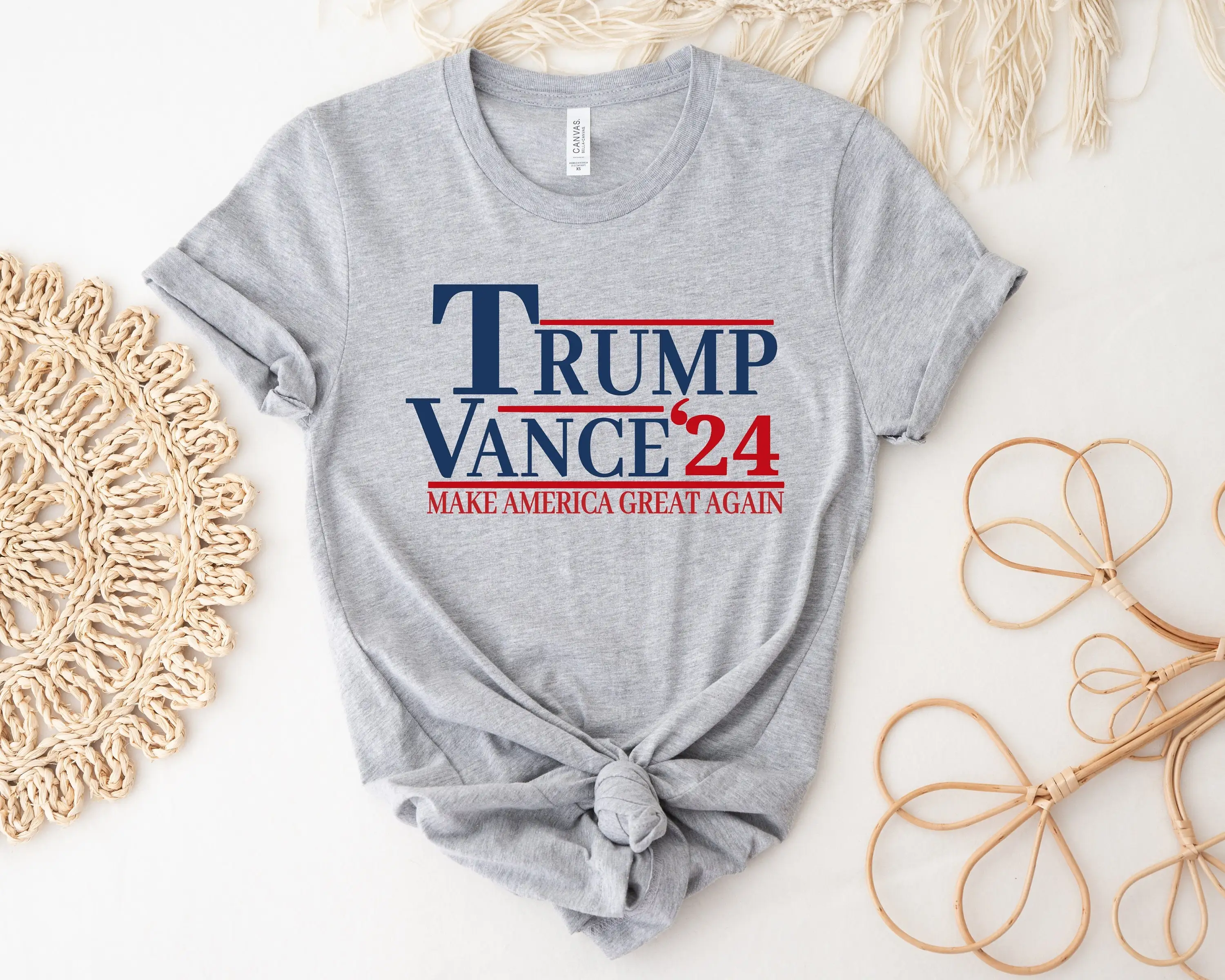 Trump 2024 T Shirt Vance 24 Election JD MAGA Merchandise Never Surrender Donald