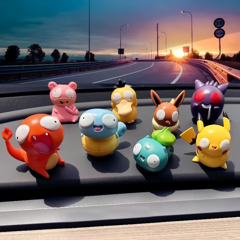 البوكيمون بيكاتشو صندوق أعمى لعبة تمثال لطيف الكرتون تشارماندر السنجاب Gengar Kawaii كلاومي مكتب حلية هدايا عيد