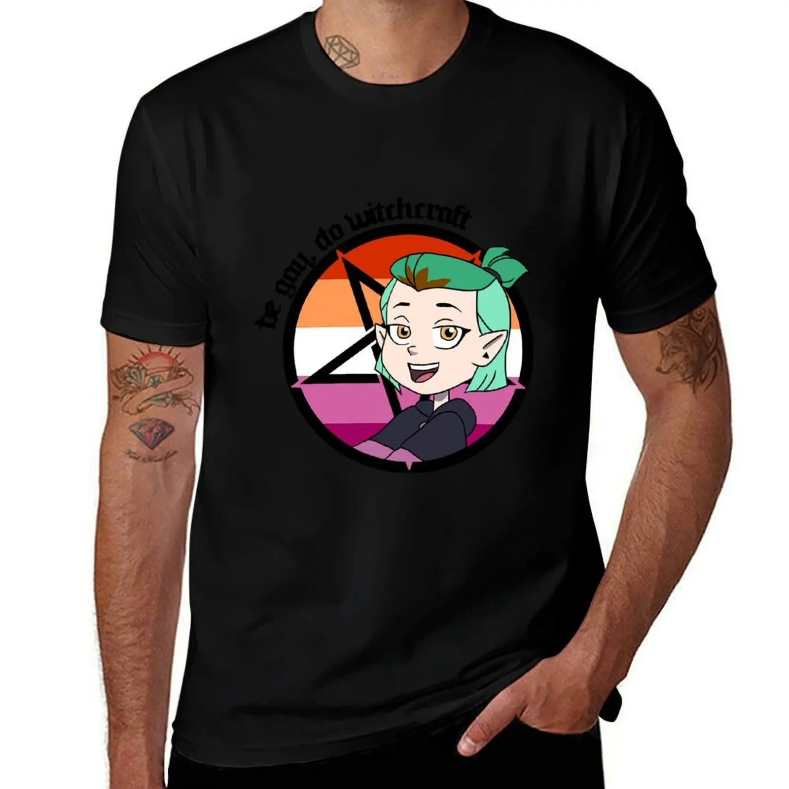Men Women Amity Be Gay Do Witchcraft T-Shirt t shirts for man cotton funny T-Shirt