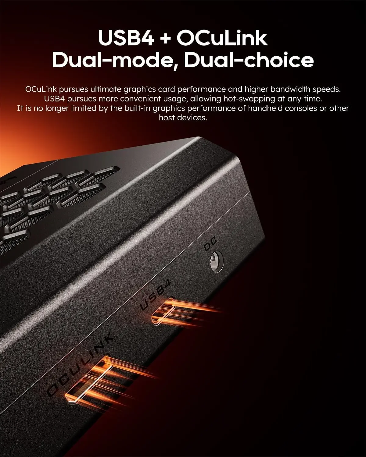 RDNA3 العمارة 2300MHz OCulink PCI4.0x4 USB4 240W PC إمدادات الطاقة AOOSTAR EGPU بطاقة الرسومات RX 7600XT 8GB GDDR6