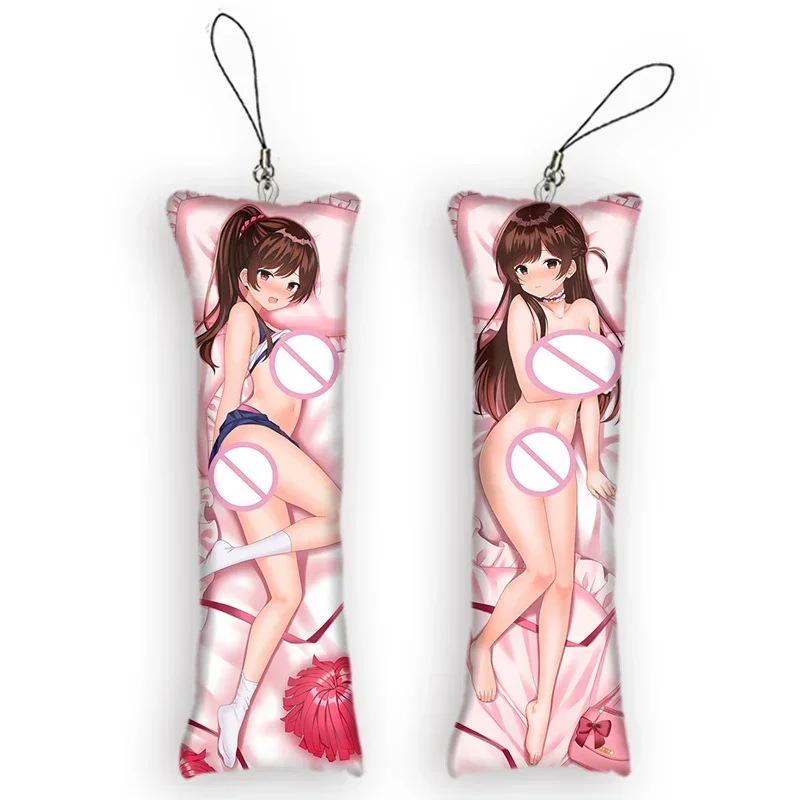 

Fashion4x12cmRent A Girlfriend Chizuru Ichinose Dakimakura Mini Keychain Anime 2 Side Print Pendant Otaku Cute Birthday Gifts