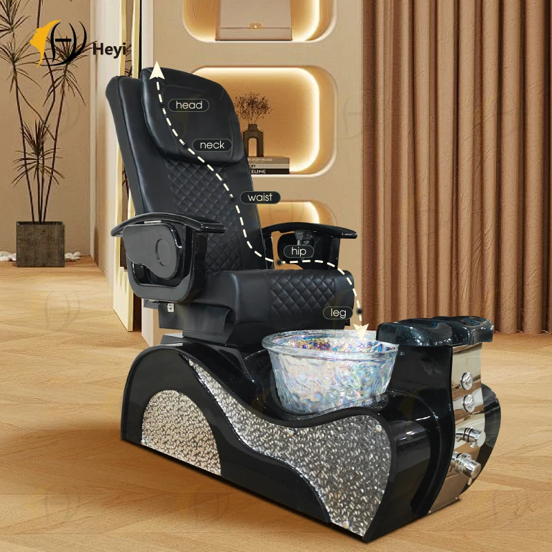 Luxury Modern Nail Salon Throne Professional High Back Foot Spa Massage Manicure Pedicure Chairs