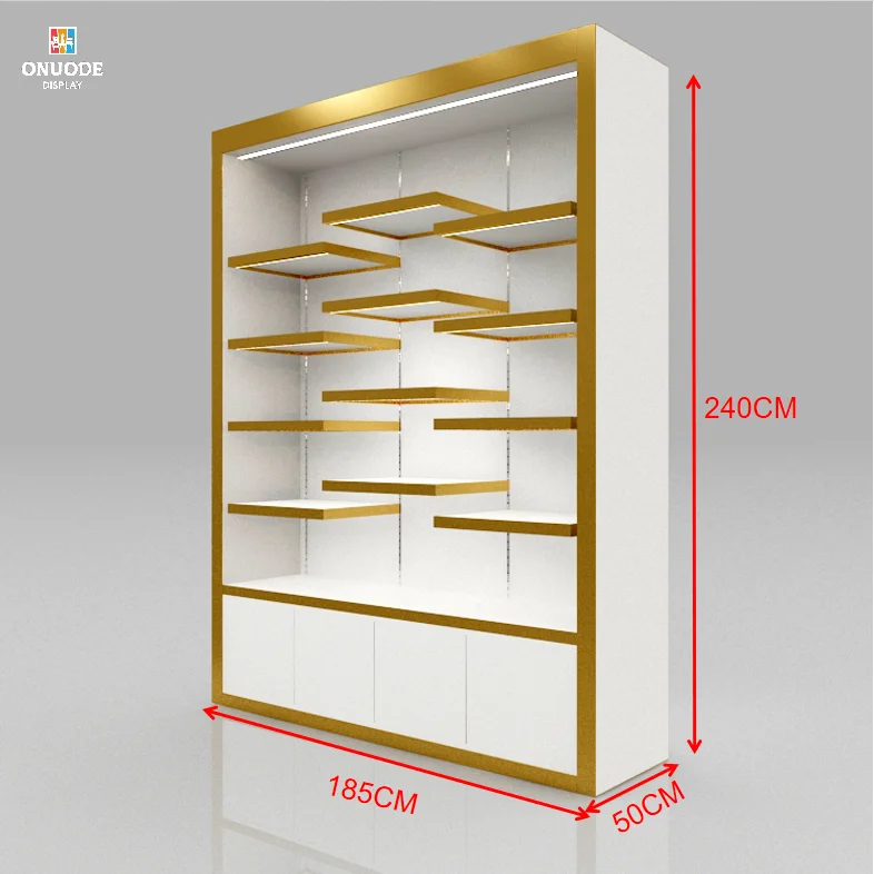 Custom.Modern MDF Jewelry Display Cabinet with LED Light Tempered Glass Showcase for Watch Store & Jewelry Shop Store Shop Displ