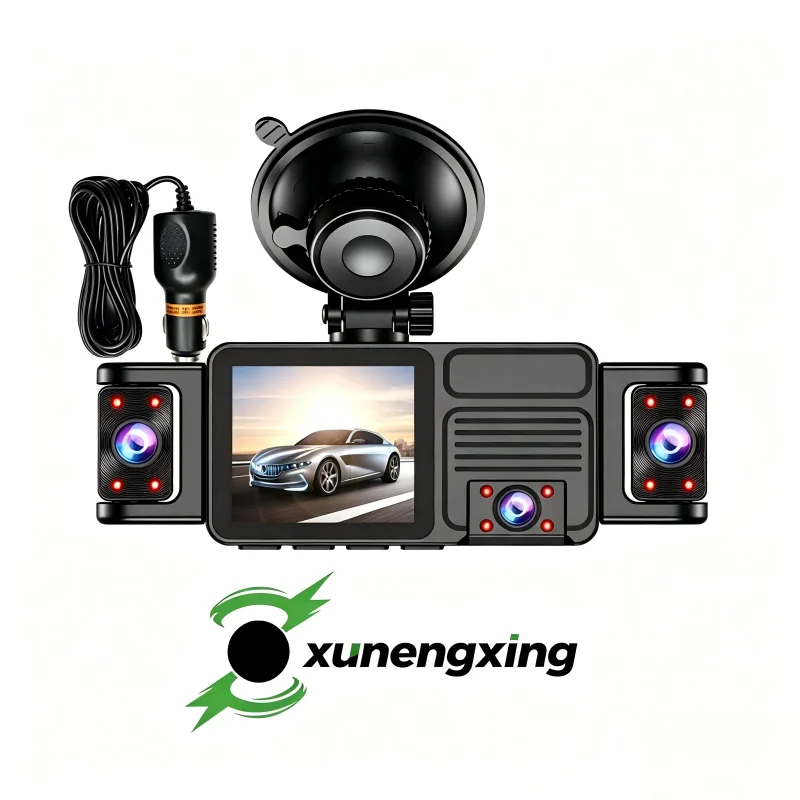 5 Channel 360° Panoramic Car Dash Cam 2K HD WiFi Car DVR with 24/7 Parking Monitor Night Vision G-Sensor Loop Recording IP66 WAT