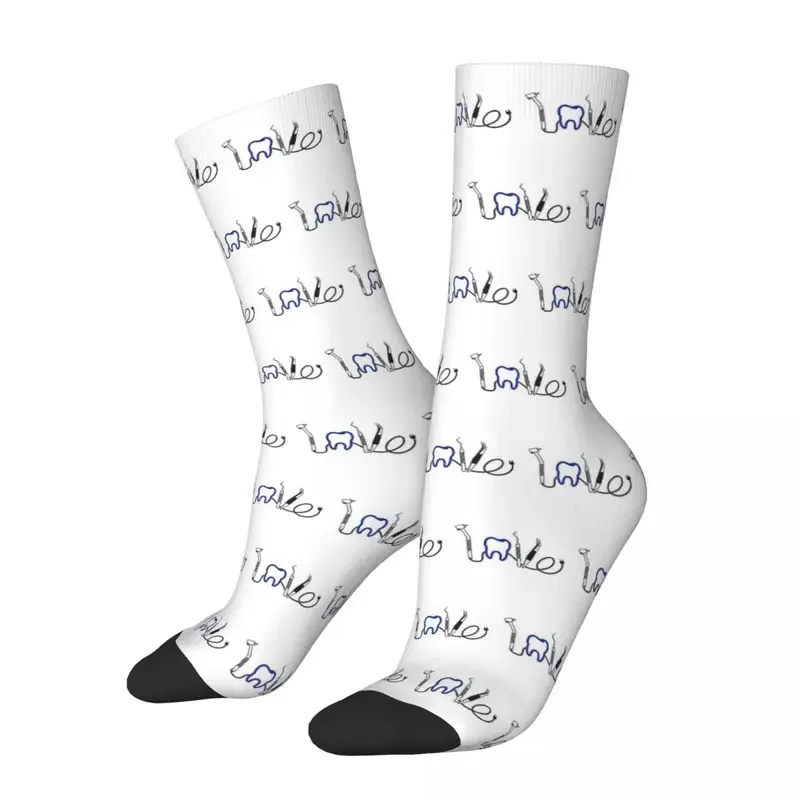 Y2K Dentist Dental Teeth Tooth Doctor Funny Gift Unisex Winter Warm Happy Socks Street Style Crazy Sock