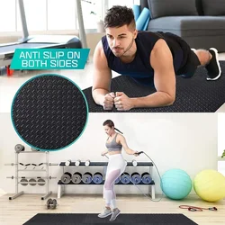 20Pcs Anti-Slip Foam Mat for Home Gym, Exercise Floor - Interlocking Puzzle Tiles with Texture, for Exercise Room, Kids Playroom