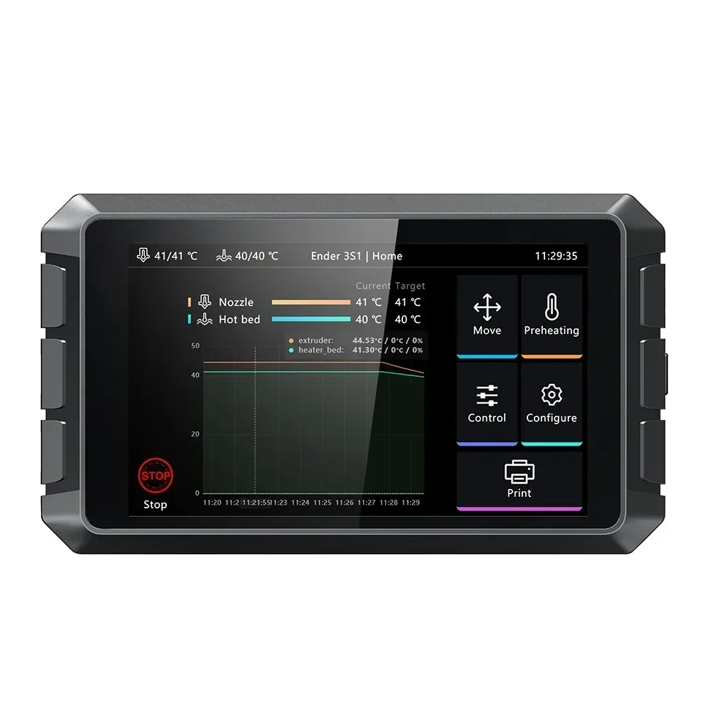 

Creality Sonic Pad Klipper System 2-5X Print Speed Up RAM 2G ROM 8G 7.0'' Touch Screen for Ender-3V2/3S1/3S1PRO FDM 3D Printer