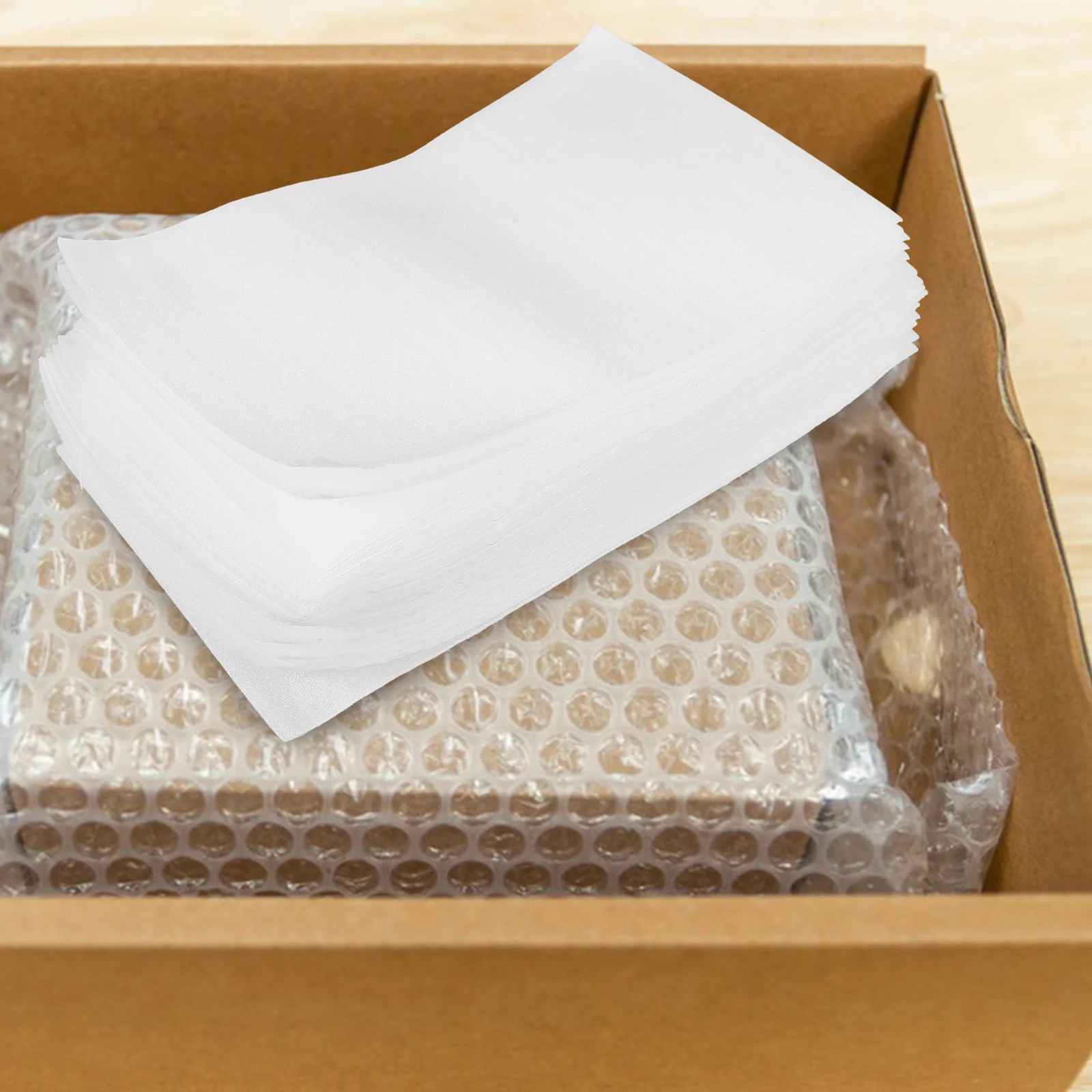 100Pcs Pearl Cotton Bags Moving Supplies for Fragile Items Glassware Shipping Protective Packing Sleeves Lightweight Packaging