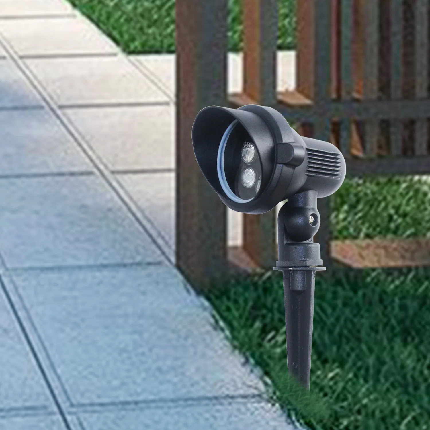 Color Brighter Dimmable Lawn Light Tempered Glass Aluminum IP67 Outdoor Light Garden Flood Light Rgbw Landscape
