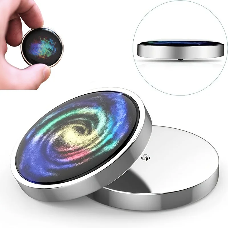 

Stainless Decompress Starry Sky Gyro Toy Anti Stress Metal Fingertip Spinner Gyro Desk Galaxy Star Rotation Stress Relief Gift