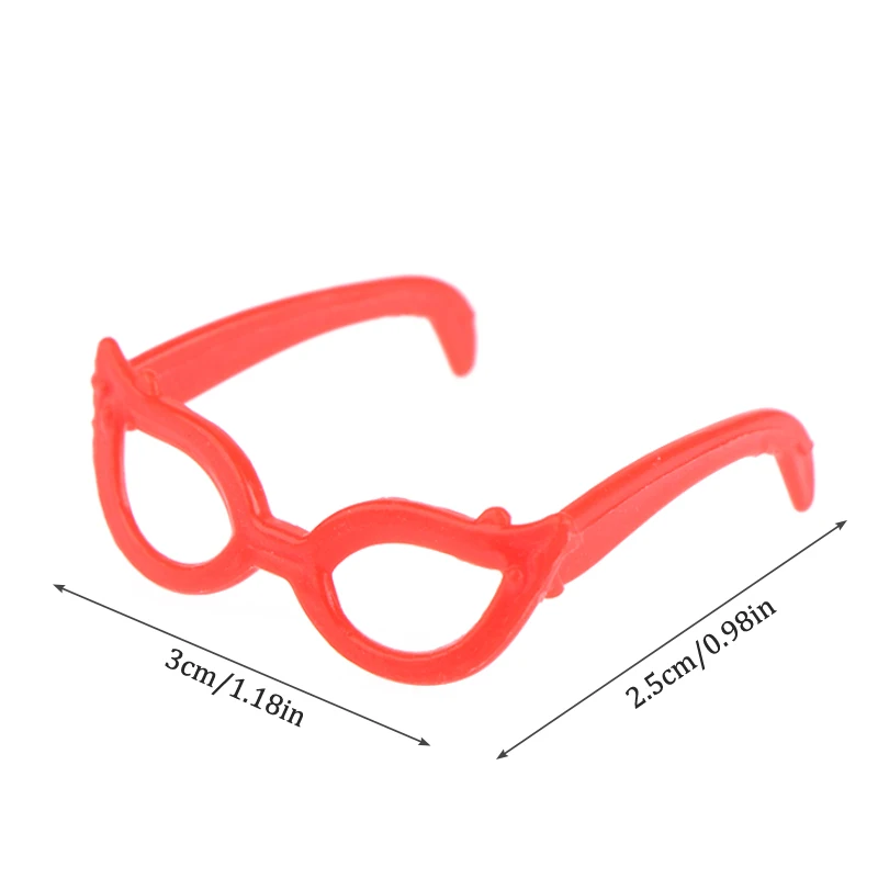 Gafas para muñecas, gafas coloridas en miniatura para casa de muñecas, gafas geniales, accesorios de decoración para muñecas, juguete