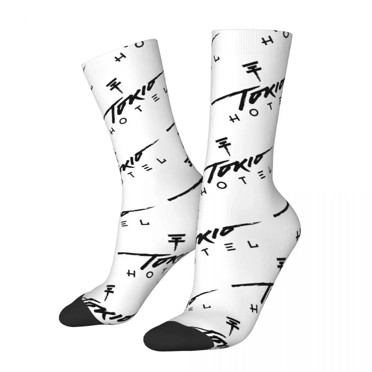 Hip Hop Female Male Socks Tokio Hotel Logo Accessories Cute Hip-hop Sport Dress Socks All Season