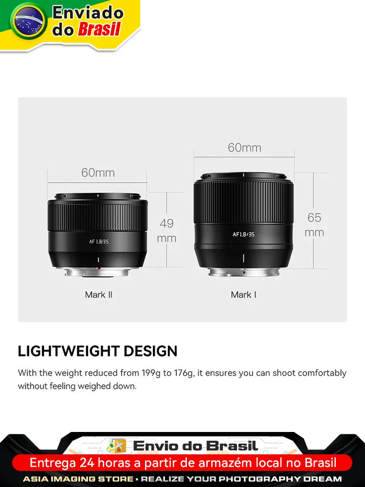 TTAartisan AF 35 مللي متر F1.8 Mark ll التركيز التلقائي APS-C عدسة الكاميرا لسوني E ZVE-10 A6400 A6300 A6500 نيكون Z Z50 Z50II ZFC 35 1.8